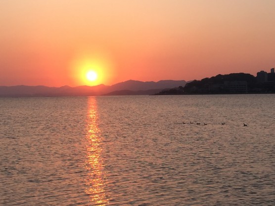 宍道湖の夕焼け１